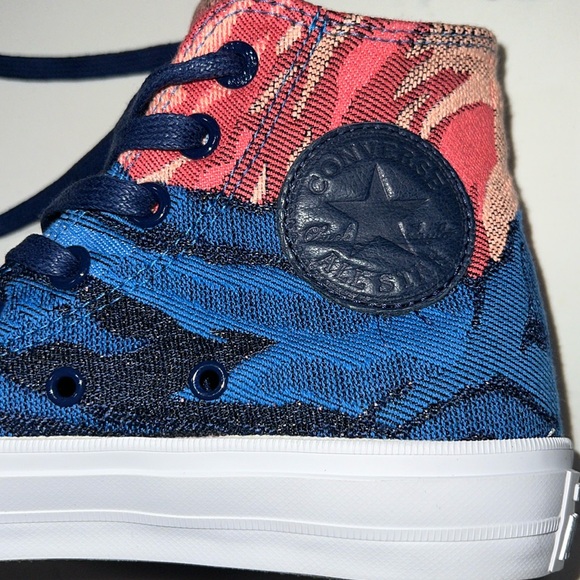 Converse Chuck Taylor All-Star II Medieval Blue High Tops Mountains/Sunrise - Picture 16 of 16